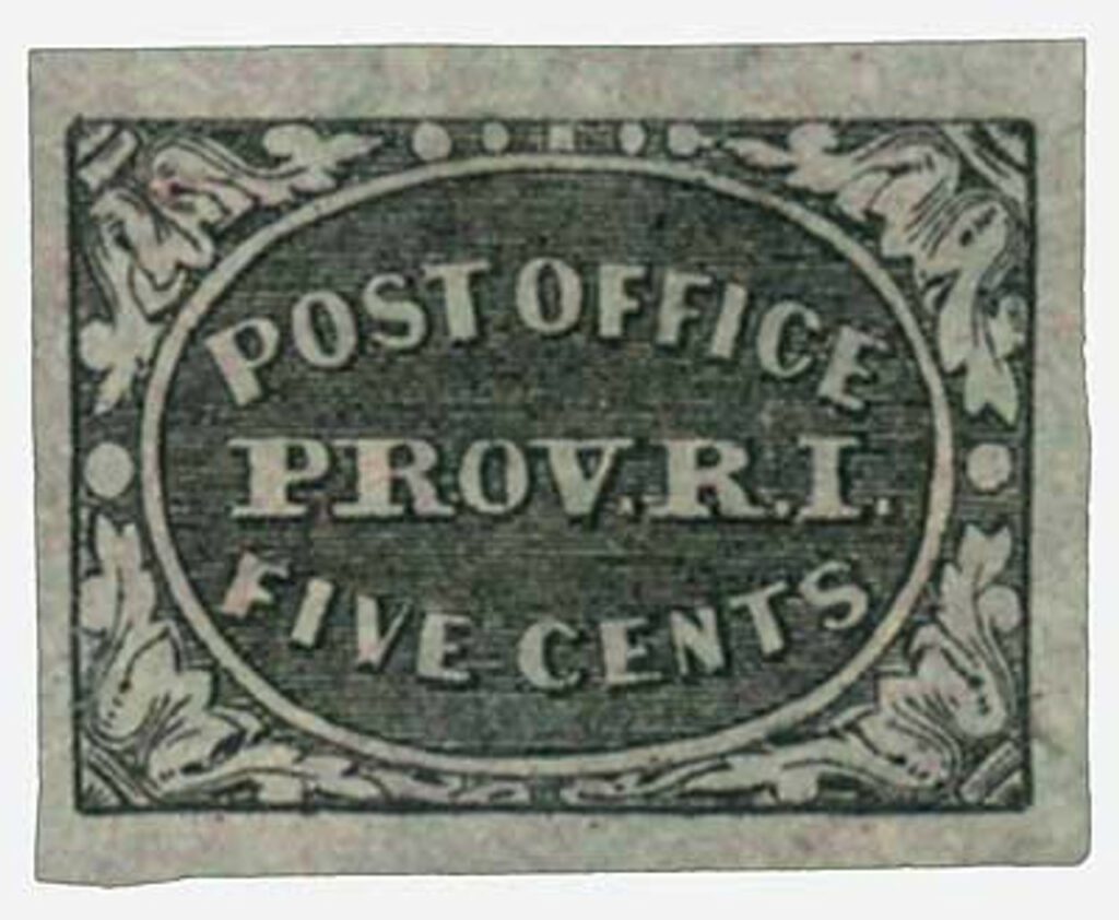 10X1 - 1846 5¢ Postmaster Provisional, gray-black