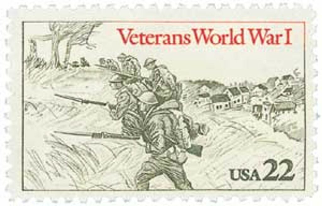 2154 - 1985 22c World War I Veterans