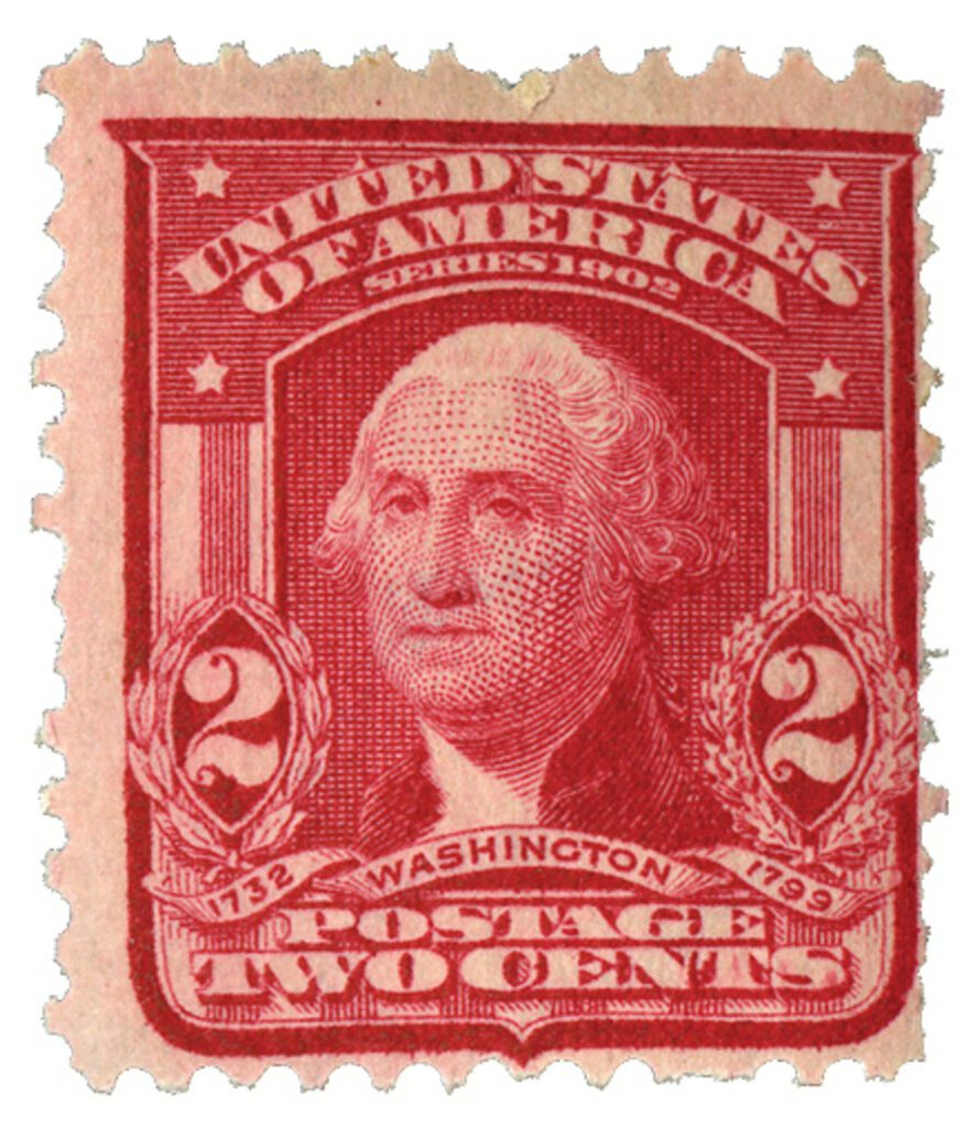 319Fk - 1908 2c scarlet