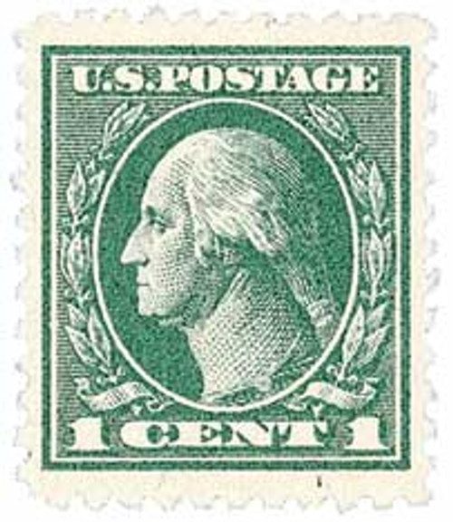 525 - 1918 1c Washington, gray green, offset printing