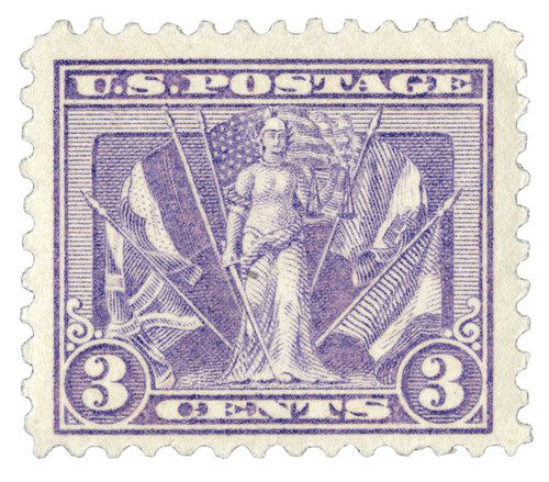 537 - 1919 3c Victory Issue, violet