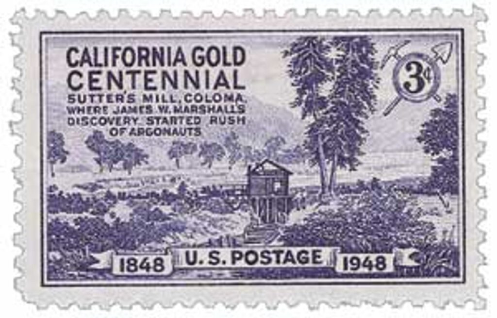 954 - 1948 3c California Gold Rush Centennial