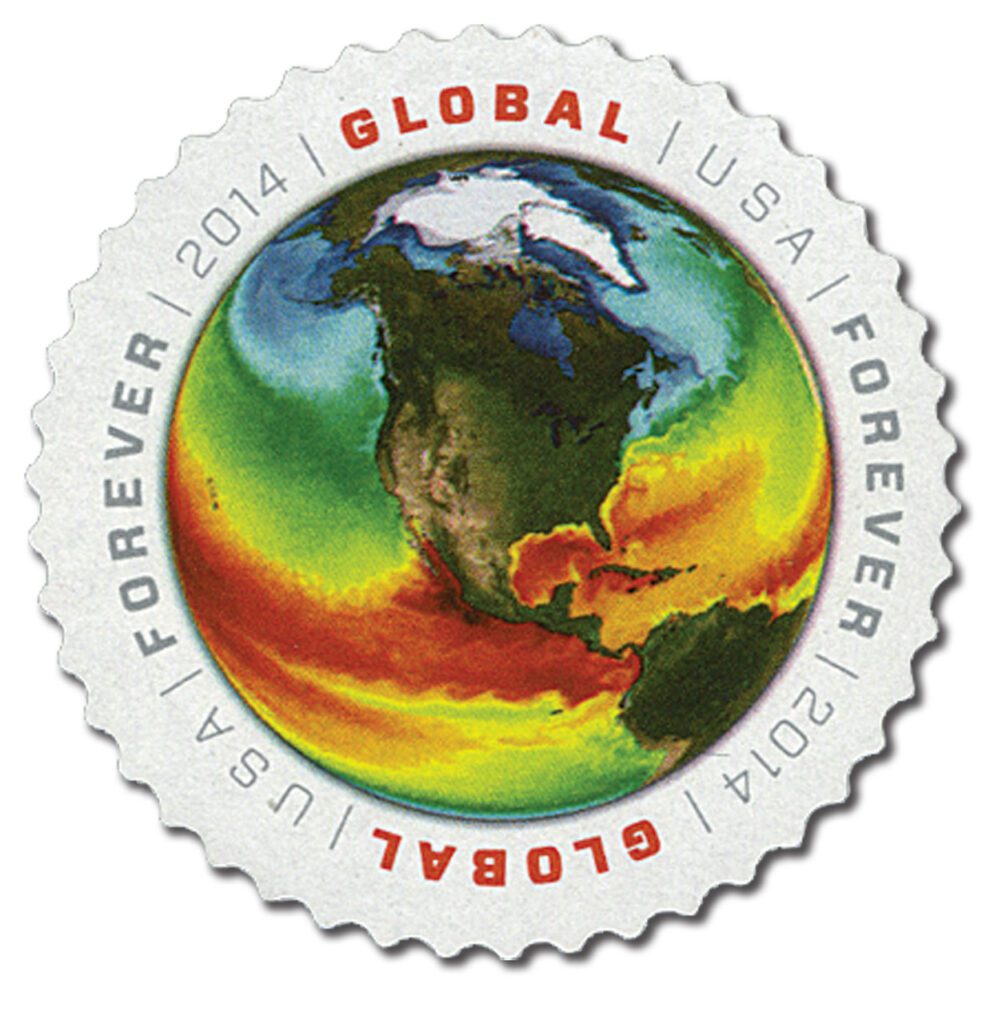4893 - 2014 Global Forever Stamp - Sea Surface Temperatures