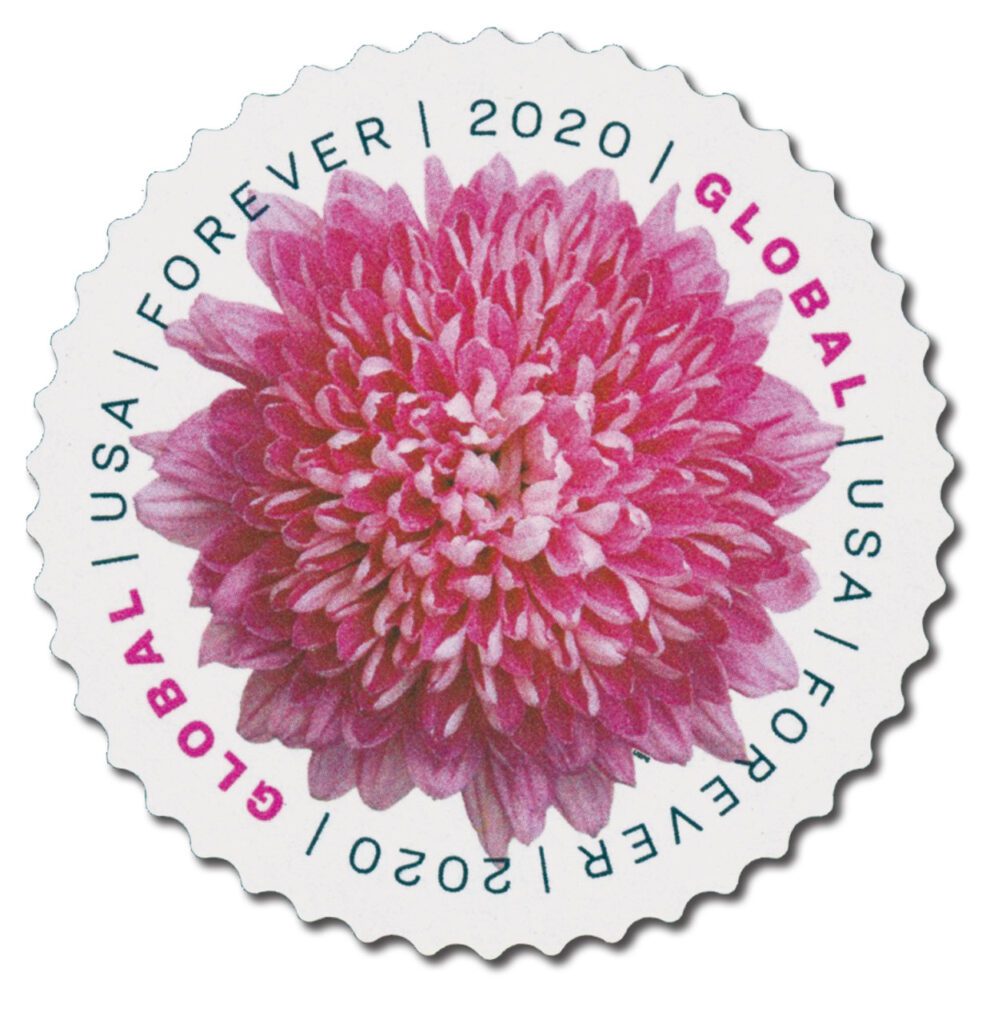 5460 - 2020 Global Forever Stamp - Chrysanthemum