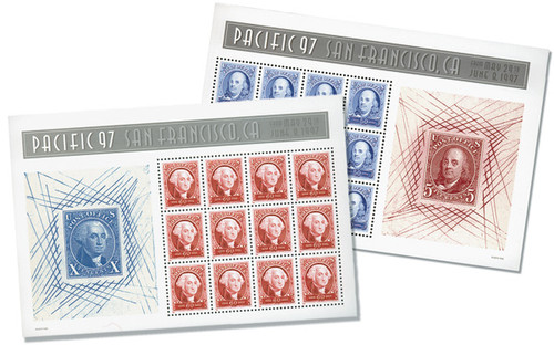 3139-40 - 1997 50c Ben Franklin and George Washington