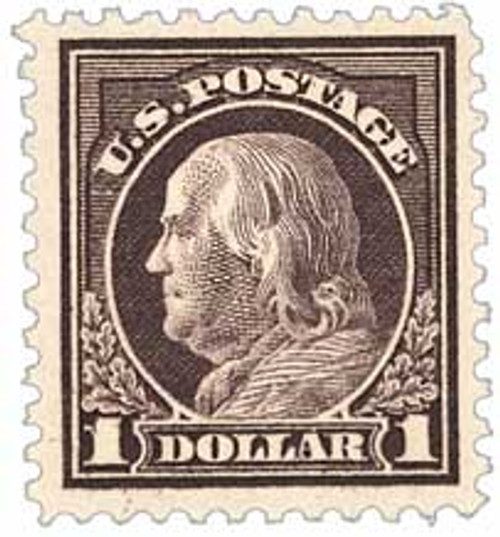 518 - 1917 $1 Franklin, violet brown