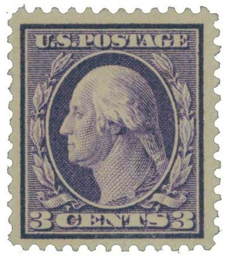 359 - 1909 3c Washington, deep violet, type I