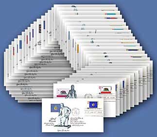 1976 13¢ State Flags First Day Covers