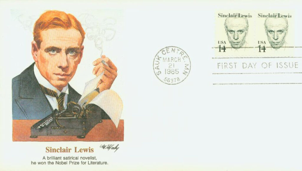 1856 FDC - 1985 14c Great Americans: Sinclair Lewis