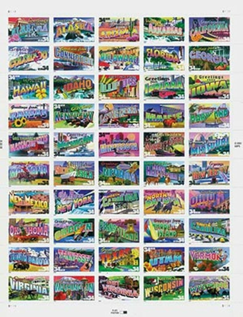 3561-3610 - 2002 34¢ Greetings From America