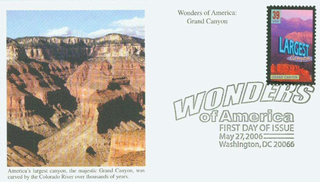 4054 - 2006 39¢ Grand Canyon, Largest Canyon