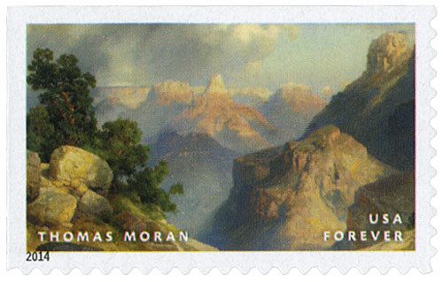 4917 - 2014 First-Class Forever Stamp - Hudson River School Paintings: "Grand Canyon" by Thomas Moran