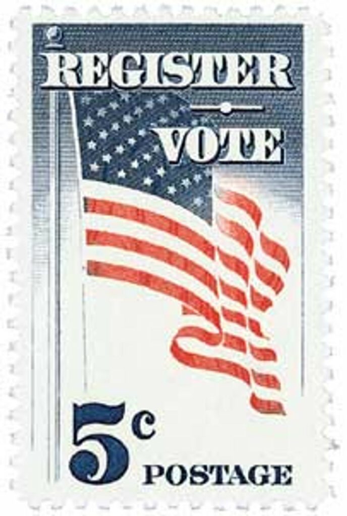 1249 - 1964 5c Register and Vote