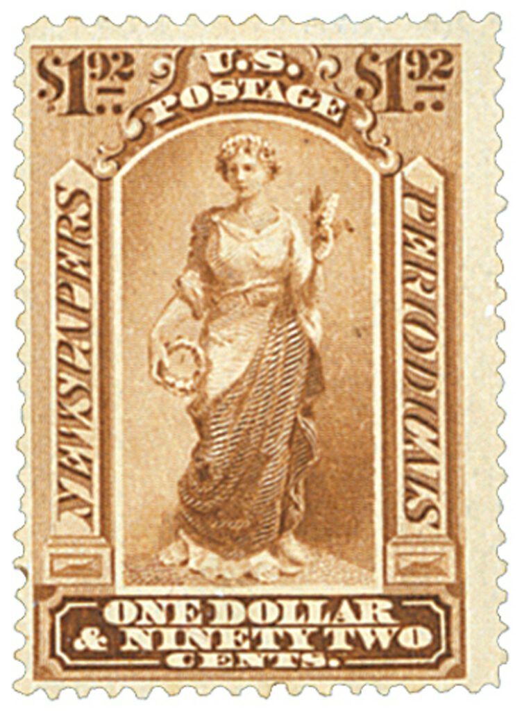 PR71 - 1879 $1.92 Pale Brown, Soft Paper