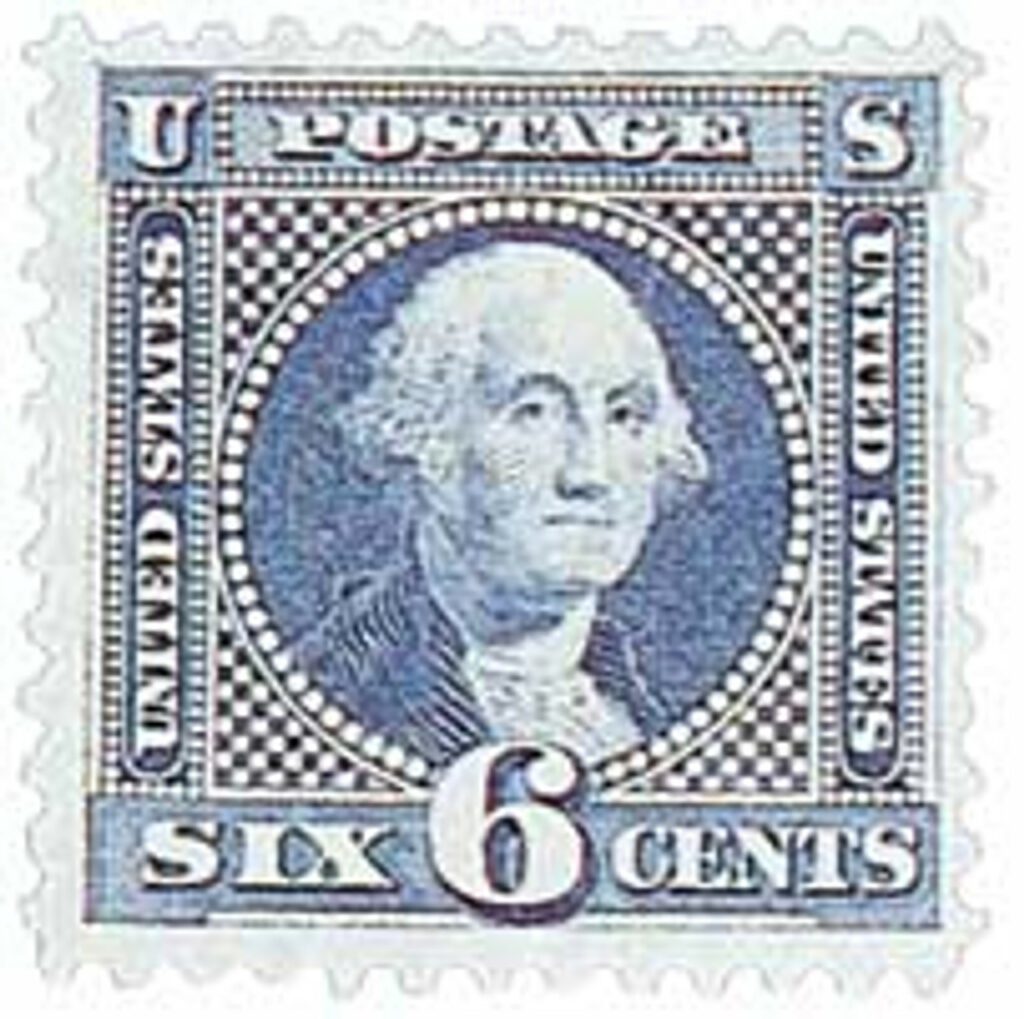 115 - 1869 6c Washington, ultramarine