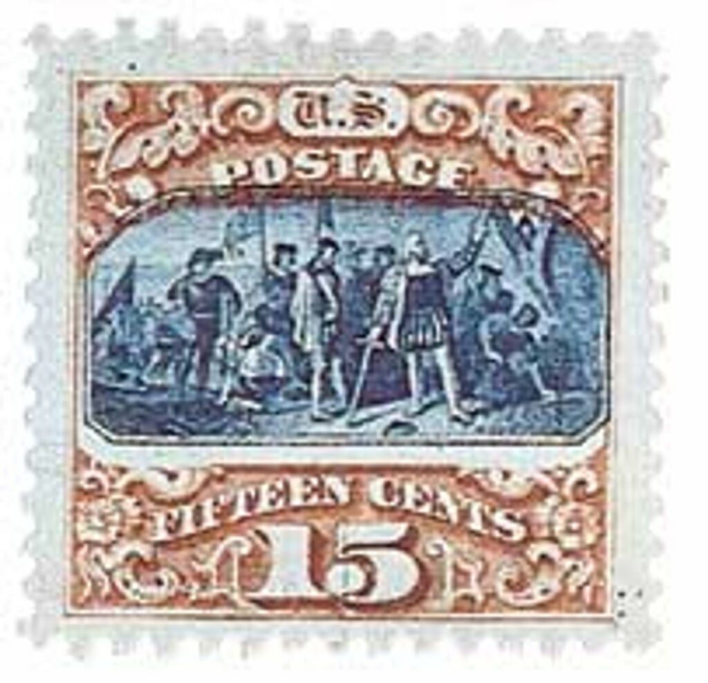 119 - 1869 15c Columbus Landing, type II