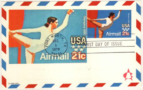 UXC18 - 1979 21c Air Mail Postal Card - Olympic-Gymnastic
