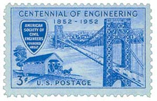 1012 - 1952 3¢ Engineering Centennial