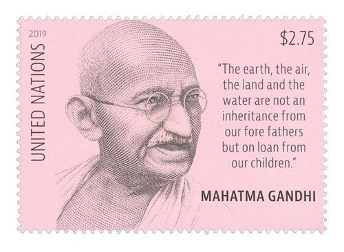 UN1227 - 2019 $2.75 Mahatma Gandhi, 150th Birth