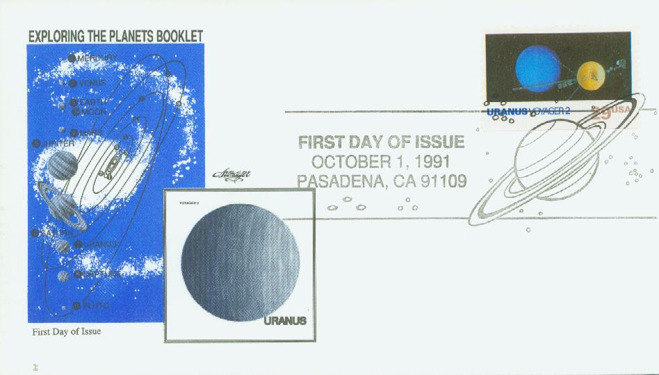 2575 - 1991 29c Space Exploration: Uranus First Day Cover