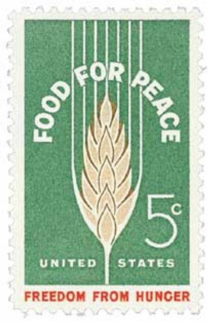 1231 - 1963 5c Food for Peace, Freedom from Hunger