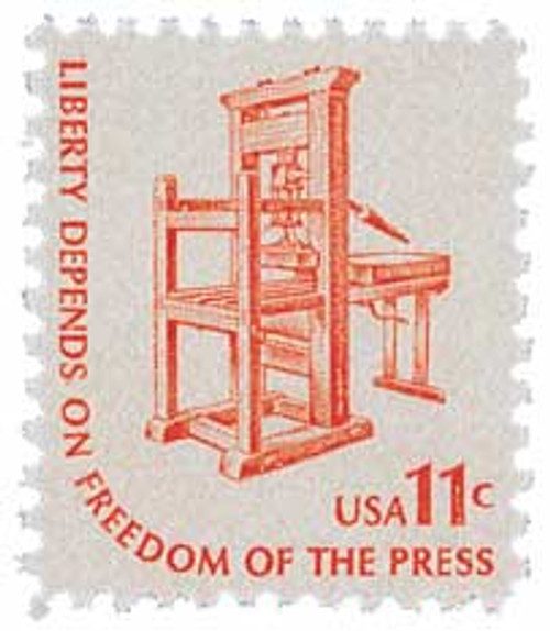 1593 - 1975-81 11c Americana Series: Printing Press