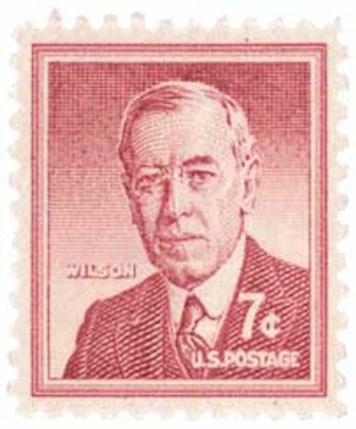 1040 - 1956 Liberty Series - 7¢ Woodrow Wilson