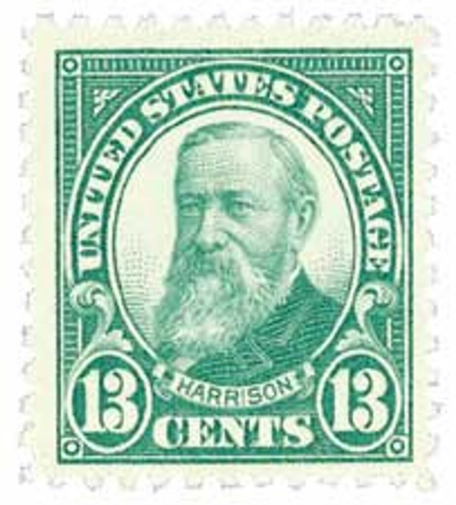 622 - 1926 13c Harrison, green
