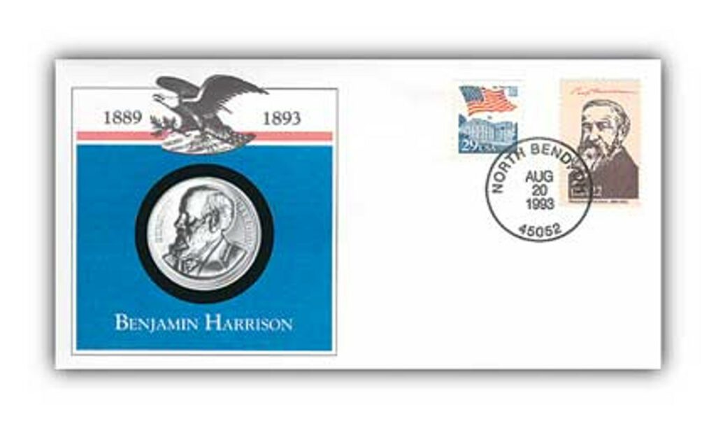 97812 - 1993 Benjamin Harrison Platinum Plated PNC
