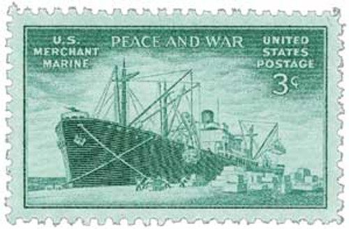 939 - 1946 3c US Armed Forces: Merchant Marine