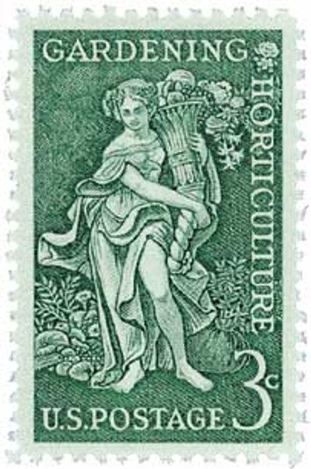 1100 - 1958 3¢ Gardening - Horticulture