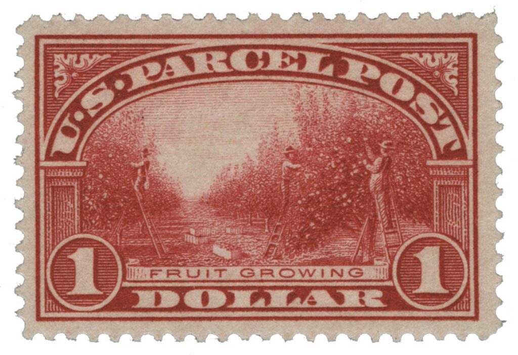Q12 - 1913 $1.00 Parcel Post Stamp - Fruit Growing