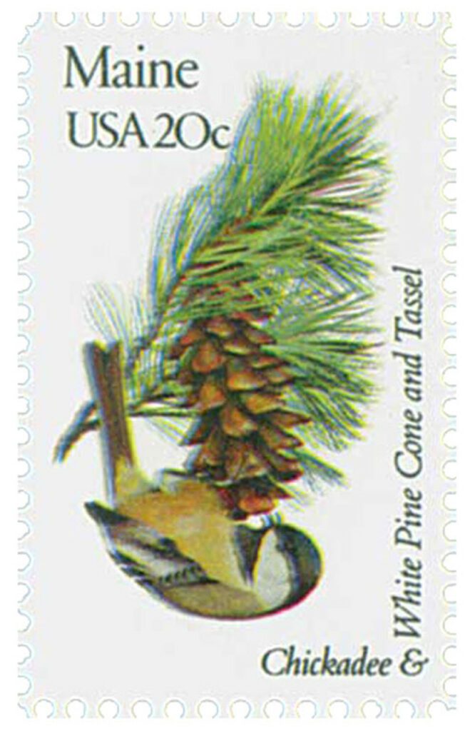 1971 - 1982 20c State Birds and Flowers: Maine