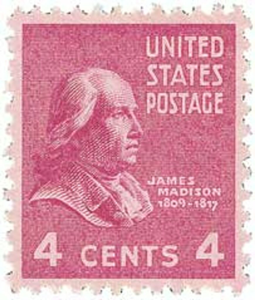 808 - 1938 4c Madison, dark rose