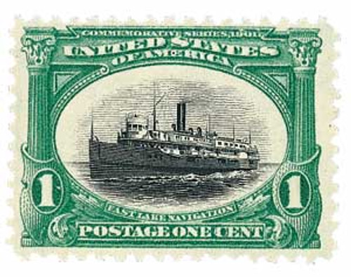 294 - 1901 1c Pan-American Exposition: Fast Lake Navigation
