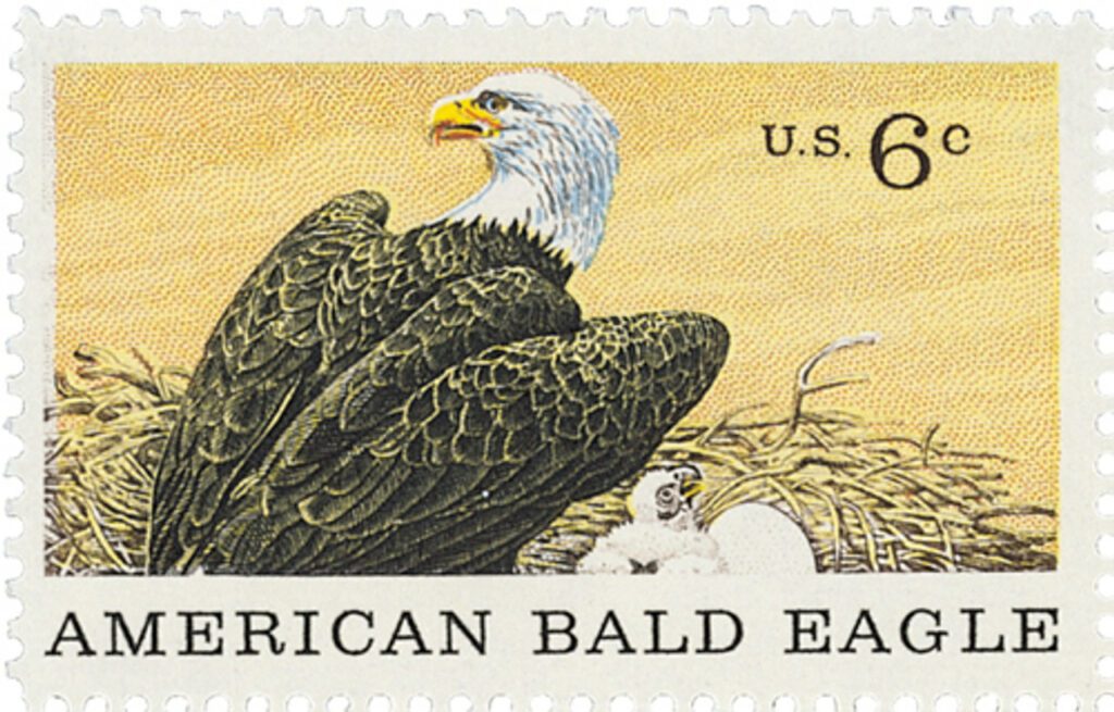 1387 - 1970 6c Natural History: American Bald Eagle