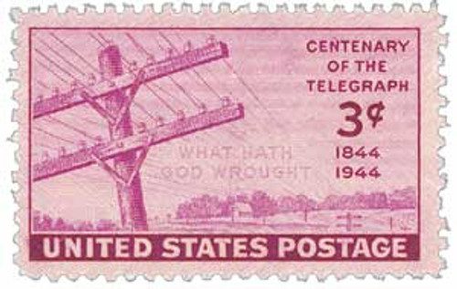 924 - 1944 3c Centenary of the Telegraph