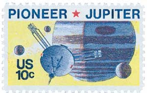 1556 - 1975 10c Pioneer 10 and Jupiter