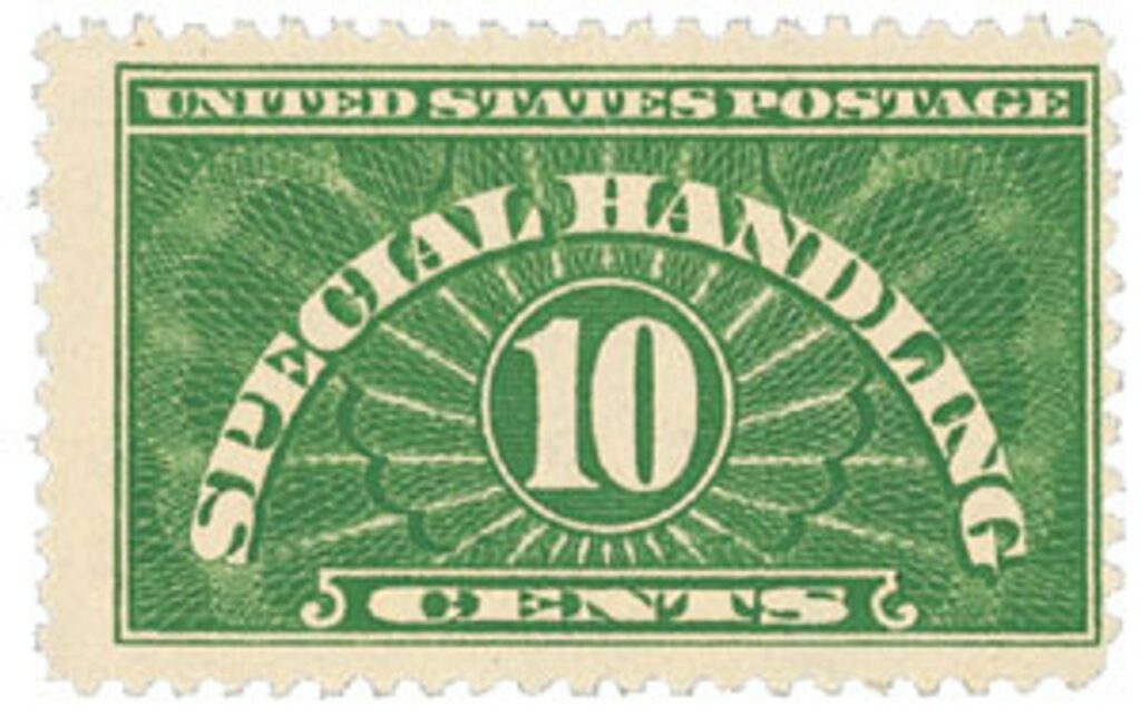 QE1 - 1928-55 10c Special Handling