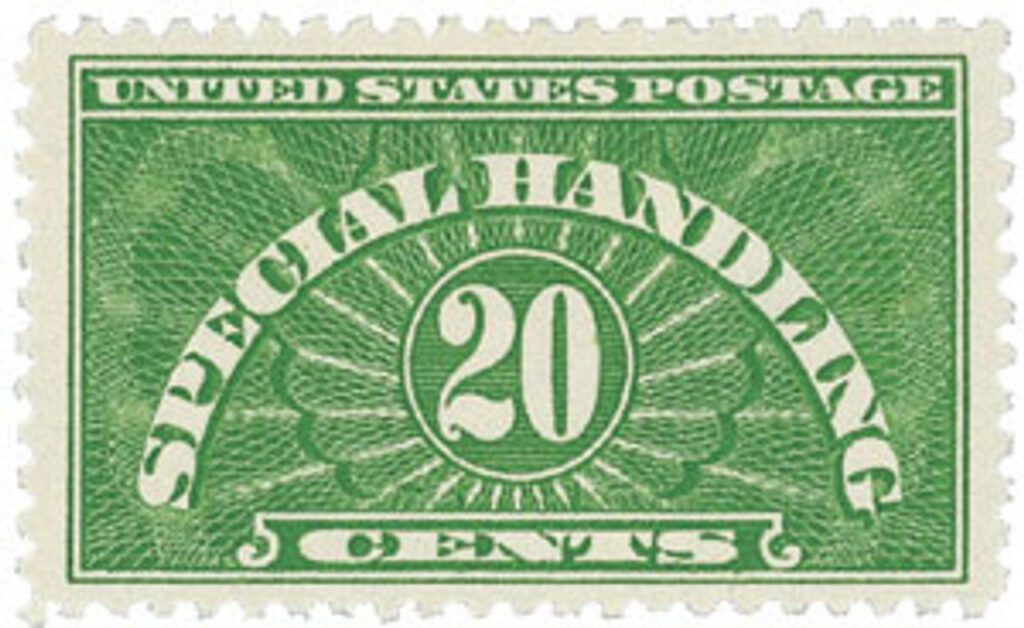QE3 - 1928-55 20c Special Handling