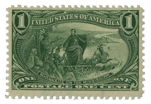 285 - 1898 1c Trans-Mississippi Exposition: Marquette on the Mississippi