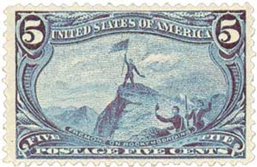 288 - 1898 5c Trans-Mississippi Exposition: Fremont in Rockies