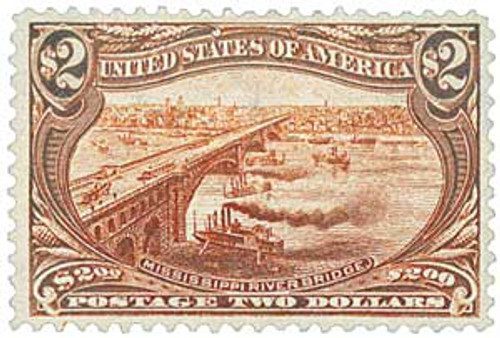 293 - 1898 $2 Trans-Mississippi Exposition: Mississippi Bridge