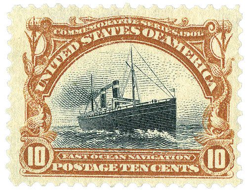 299 - 1901 10¢ Pan-American Exposition: Fast Ocean Navigation