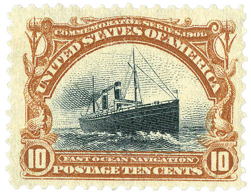 299 - 1901 10¢ Pan-American Exposition: Fast Ocean Navigation
