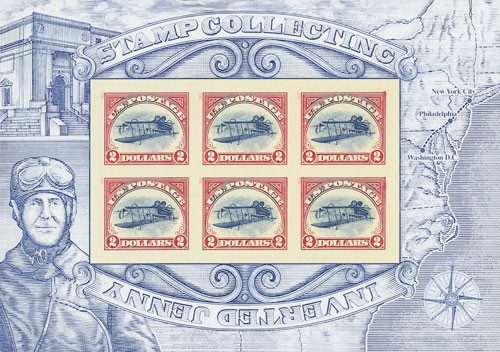 4806b - 2013 $2.00 Imperforate Inverted Jenny Sheet of 6
