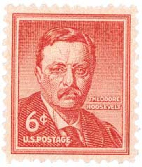 1039 - 1955 Liberty Series - 6¢ Theodore Roosevelt