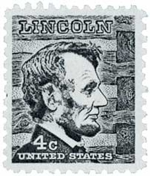 1282 - 1965 4c Prominent Americans: Abraham Lincoln