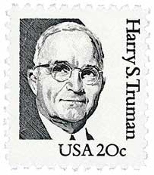 1862 - 1984 20c Great Americans: Harry S. Truman