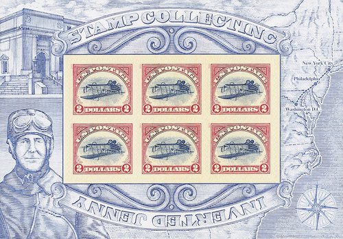 4806 - 2013 $2.00 Inverted Jenny, sheet of 6